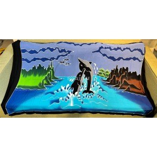 New Design Rayon Sarong Pareo Hand Painting by Balinese Artisans